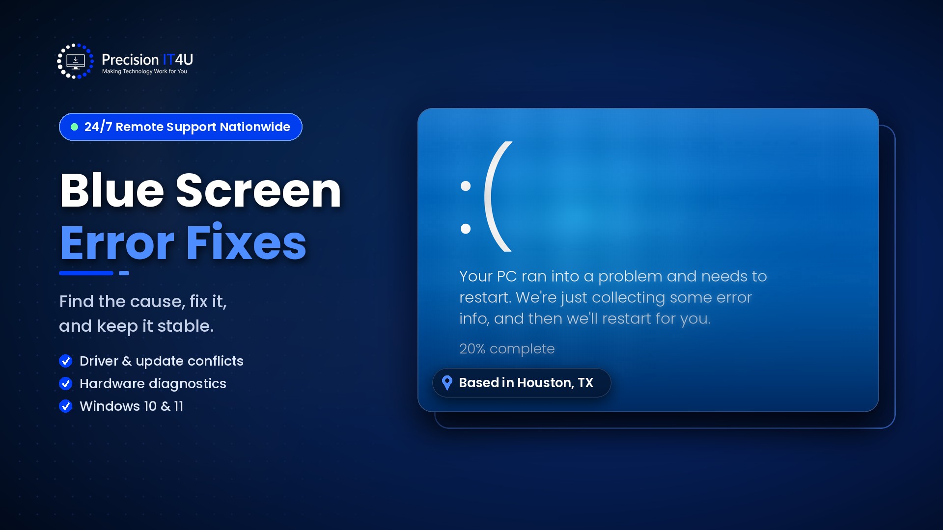 Read more about the article How To Fix Blue Screen Windows 10 Issue: Looking For Best Support In Houston,TX